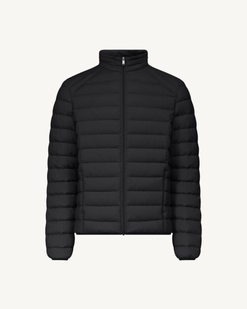 Aragon Black Stretch Lightweight Down Jacket