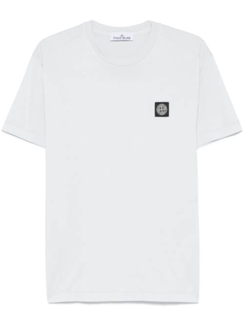 Compass-patch cotton T-shirt