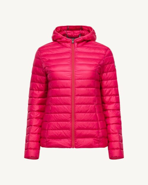 Cloe Fushia Lightweight Hooded Down Jacket