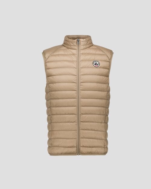 Beige Tom Sleeveless Down Jacket