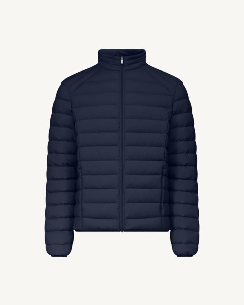 Aragon Navy Stretch Lightweight Down Jacket
