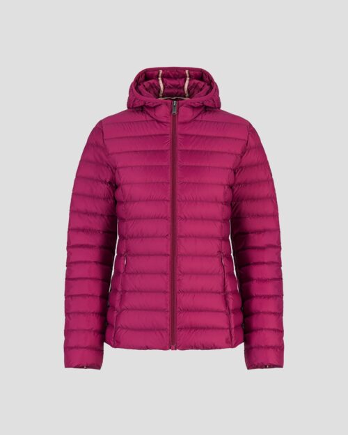 Cloe Plum Lightweight Hooded Down Jacket