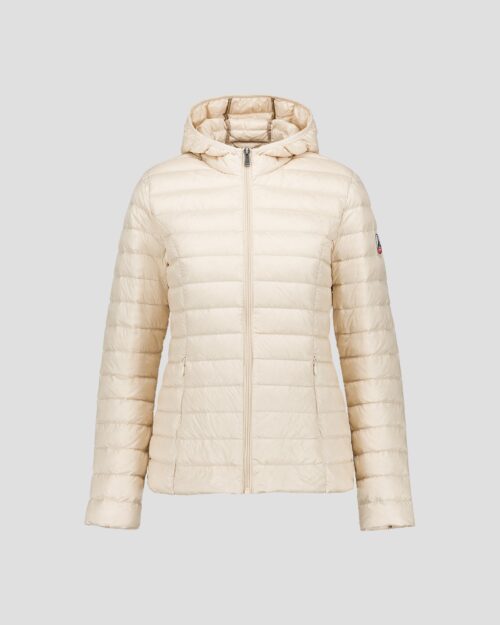 Cloe Sand Lightweight Hooded Down Jacket