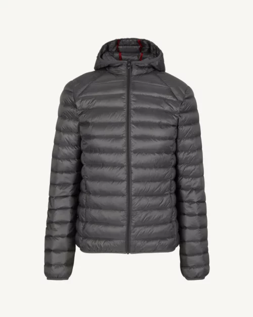 Nico Anthracite Lightweight Hooded Down Jacket