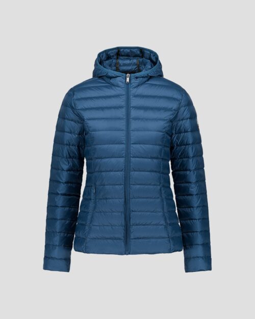 Cloe Jeans Blue Lightweight Hooded Down Jacket