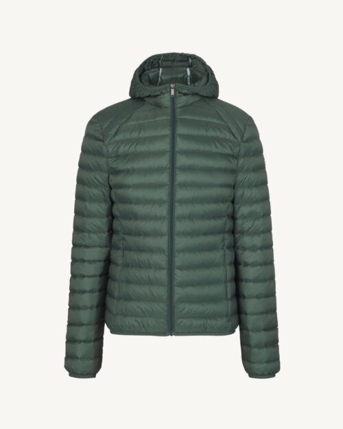 Nico Celadon Green Lightweight Hooded Down Jacket