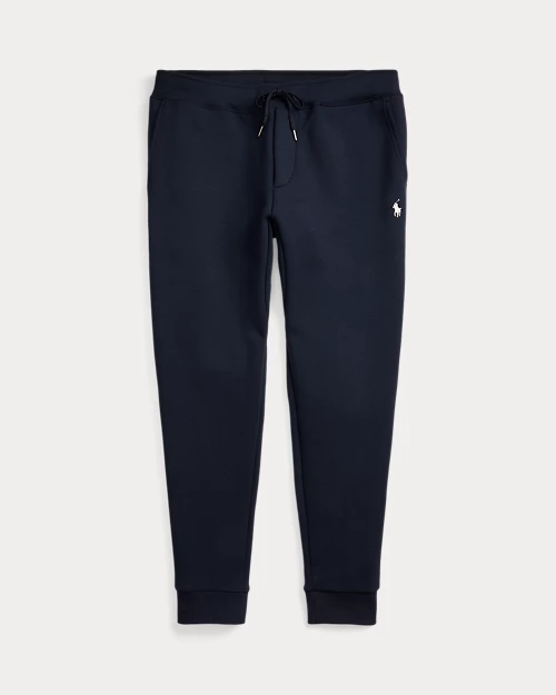 Double jersey jogging pants - Navy Aviator