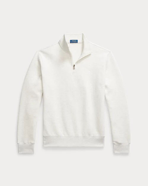 Double knit quarter zip sweater - Soho Chiné